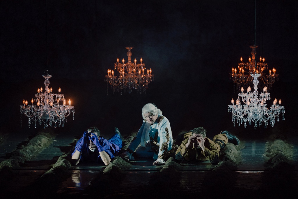 Robert Jarociński (Prymas), Jan Frycz (Król), Karol Pocheć (Książę Józef). Fot. Karolina Jóźwiak 